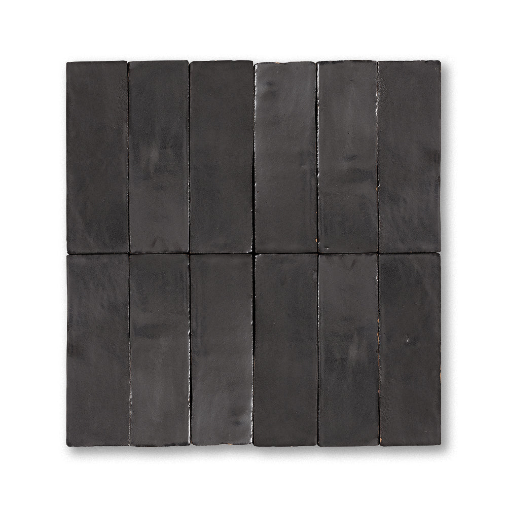 zellige tile 2x6 gun powder