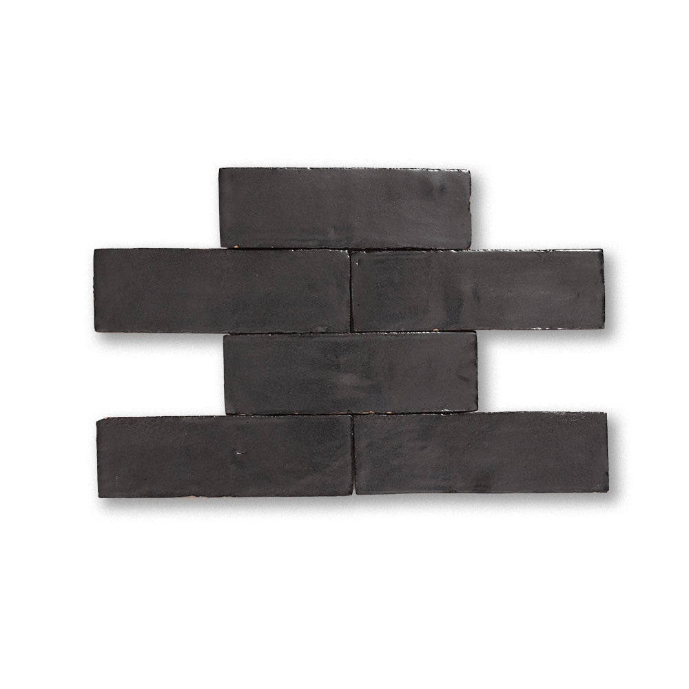 zellige tile 2x6 gun powder