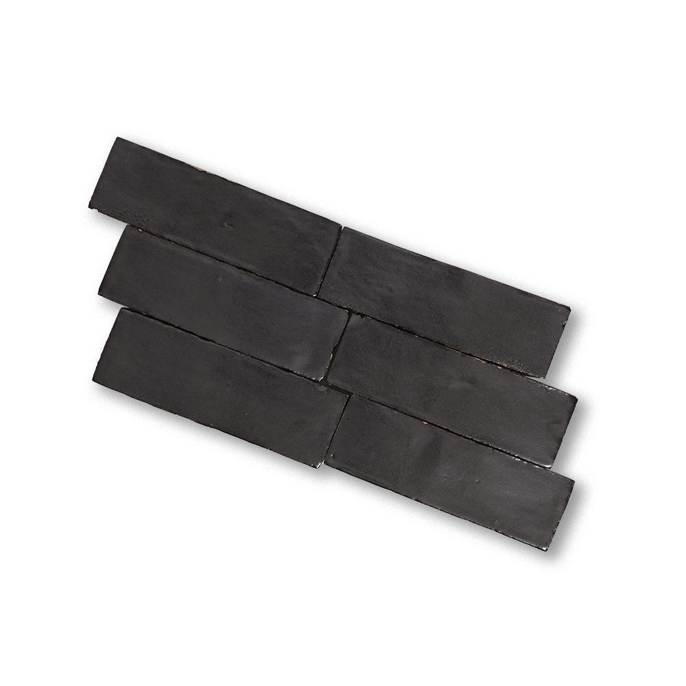 zellige tile 2x6 gun powder