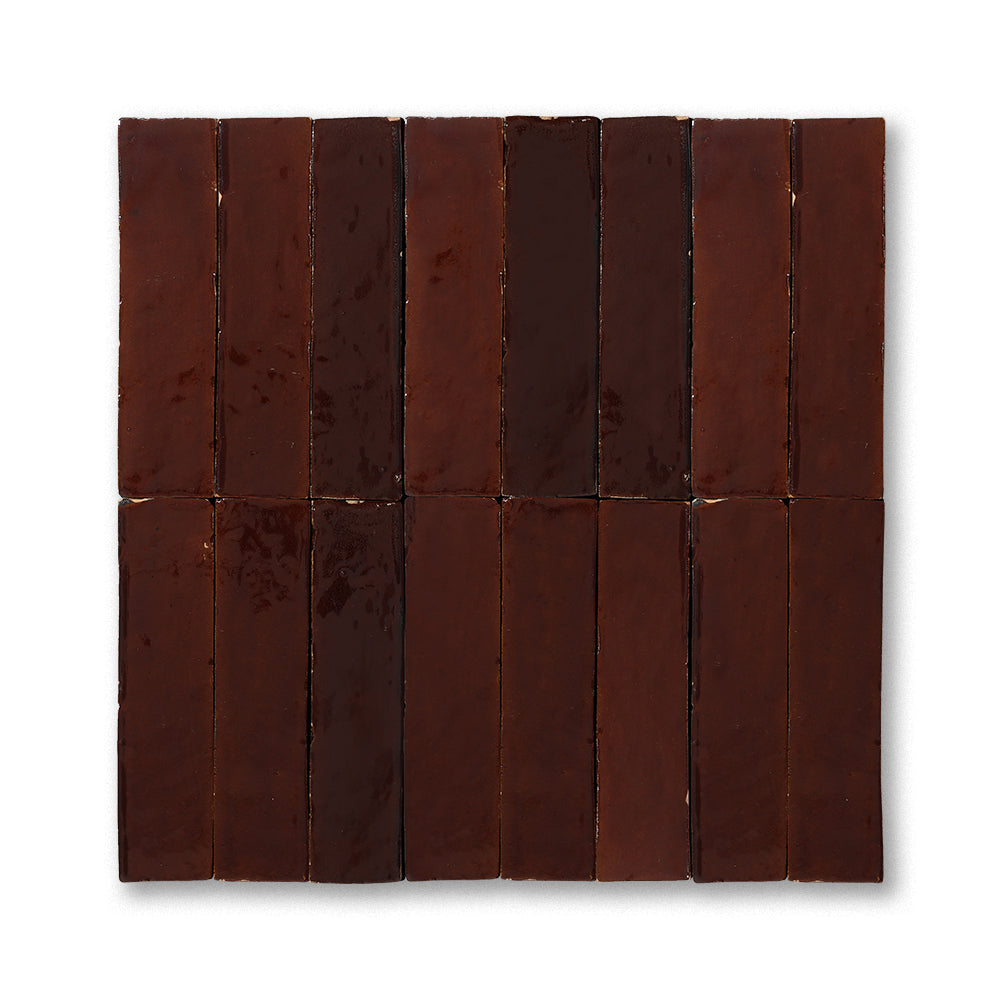 zellige tile 2x8 caramel