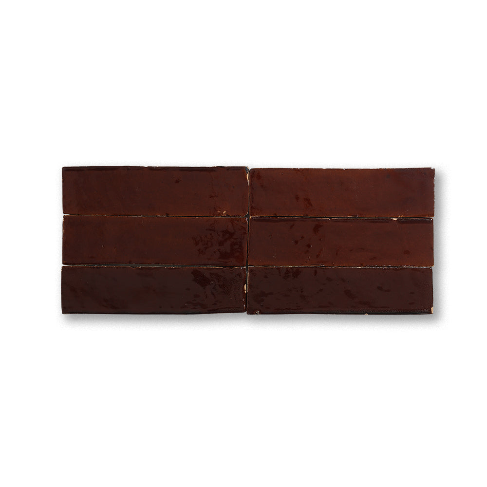 zellige tile 2x8 caramel