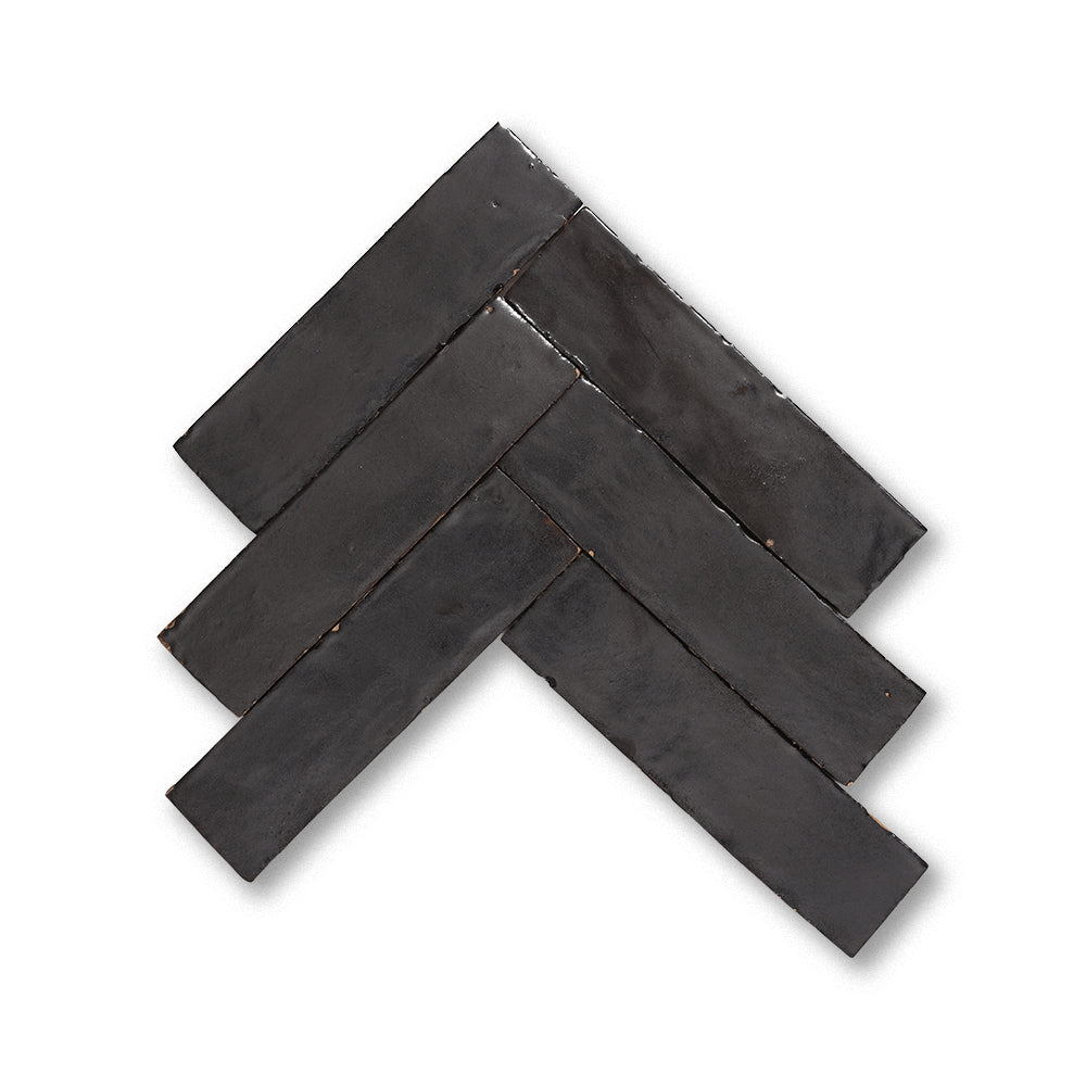 zellige tile 2x8 gun powder