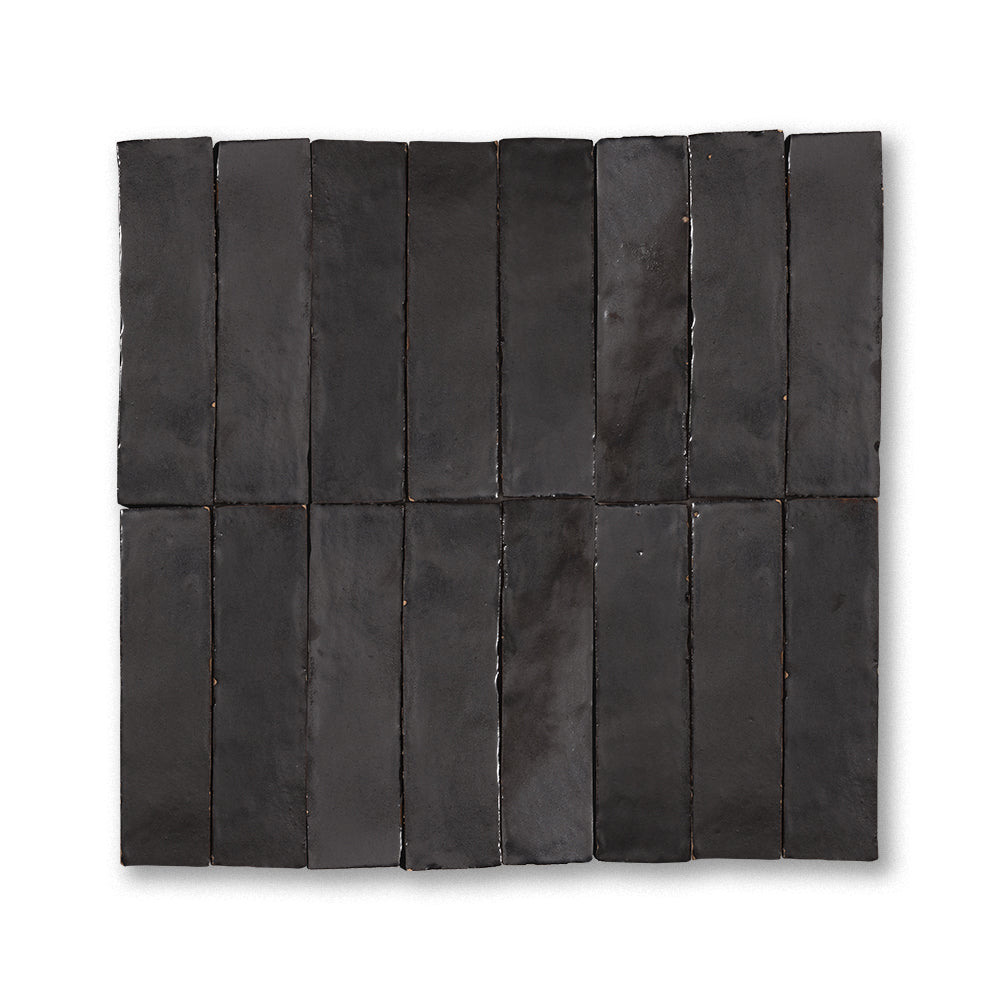 zellige tile 2x8 gun powder