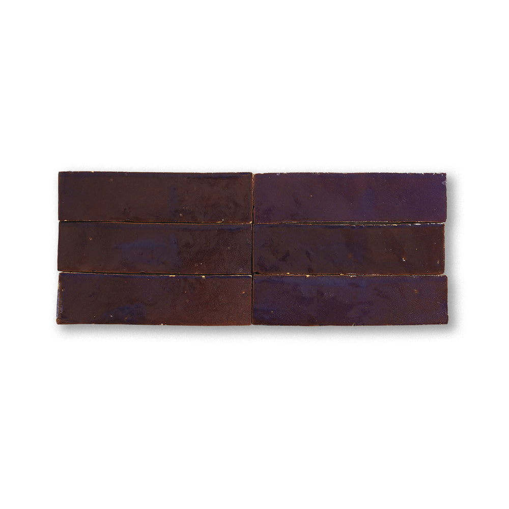 zellige tile 2x8 purple rain