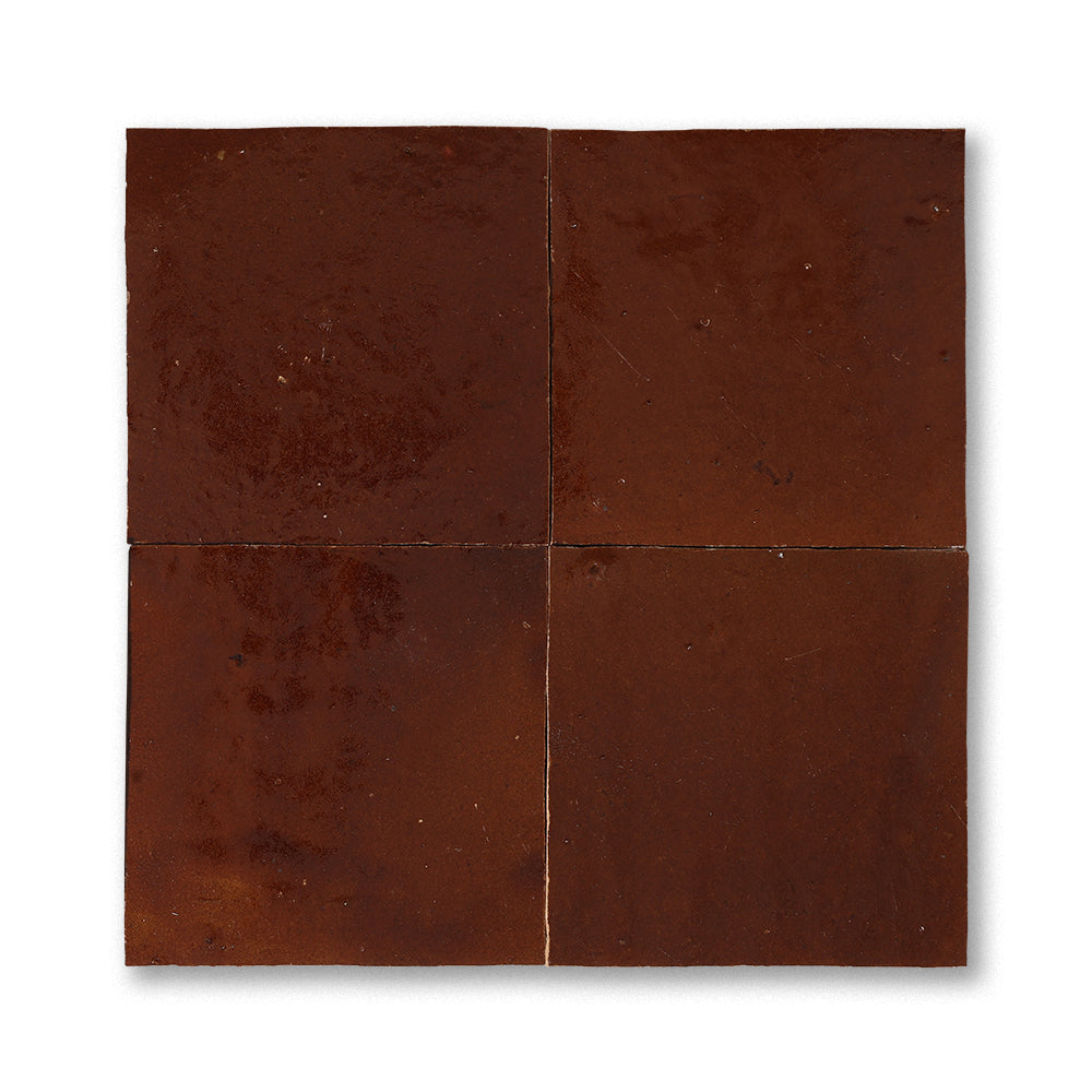 zellige tile 4x4 caramel