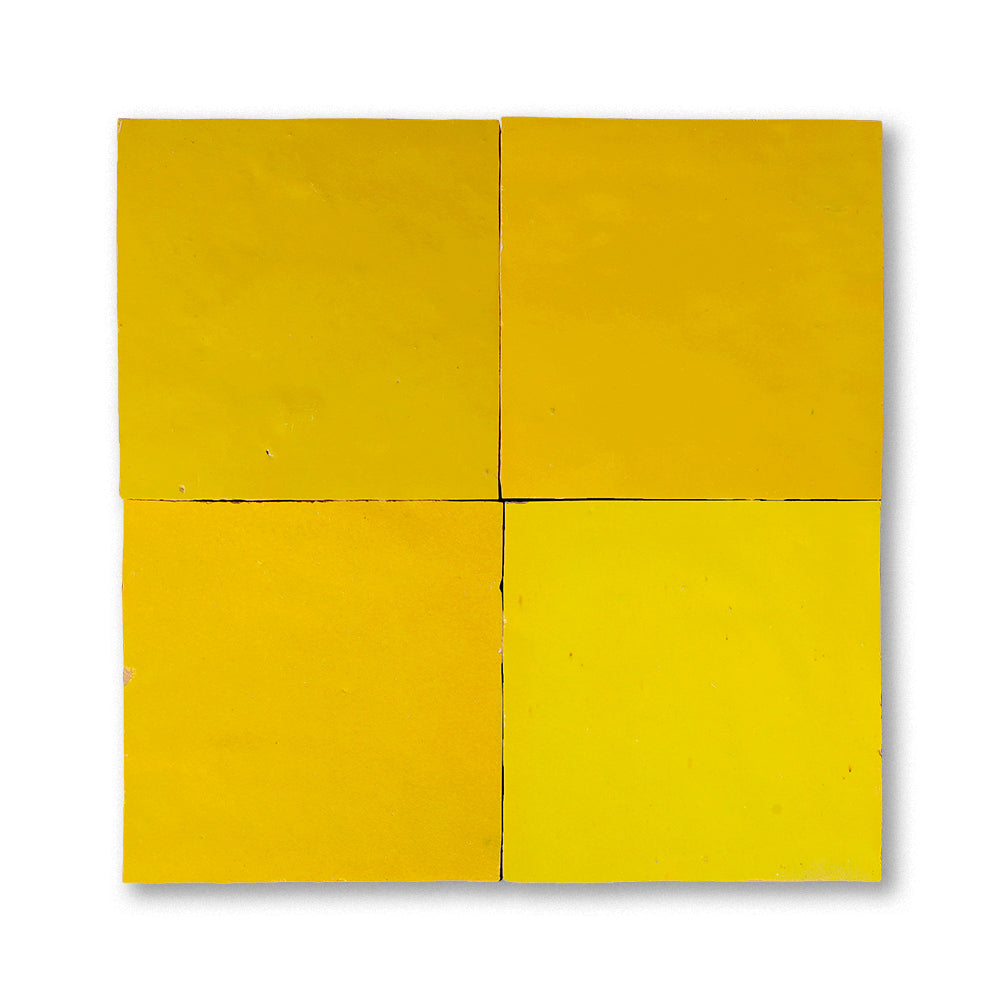 zellige tile 4x4 sunflower