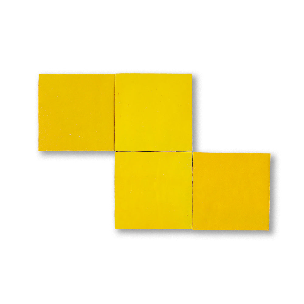zellige tile 4x4 sunflower