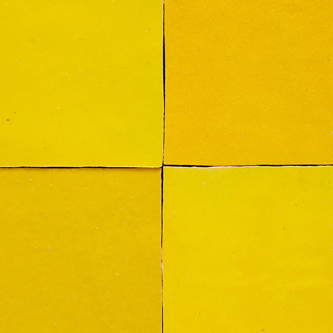 zellige tile 4x4 sunflower