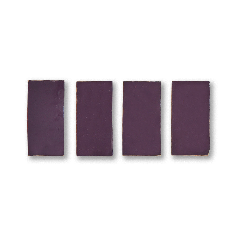 Five purple rectangular bars on a white background