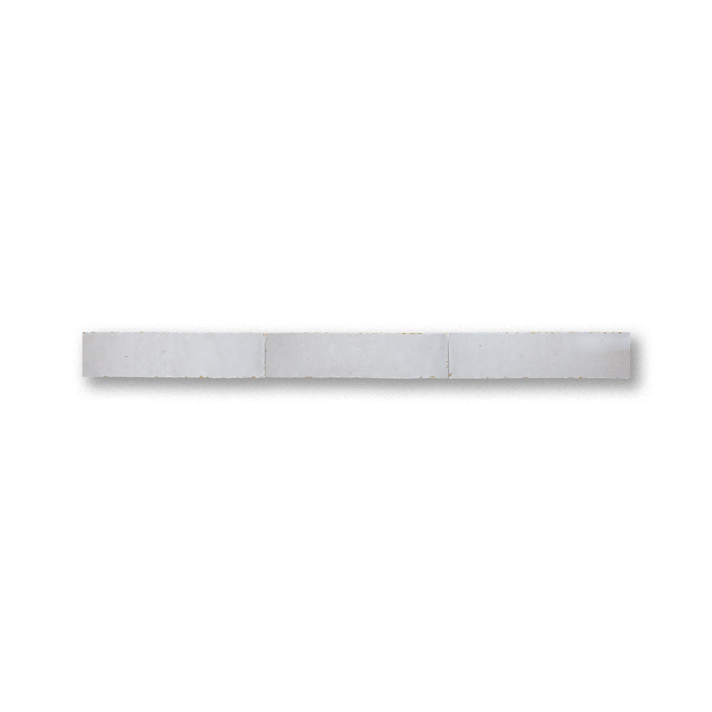 Long rectangular stone tile on a white background