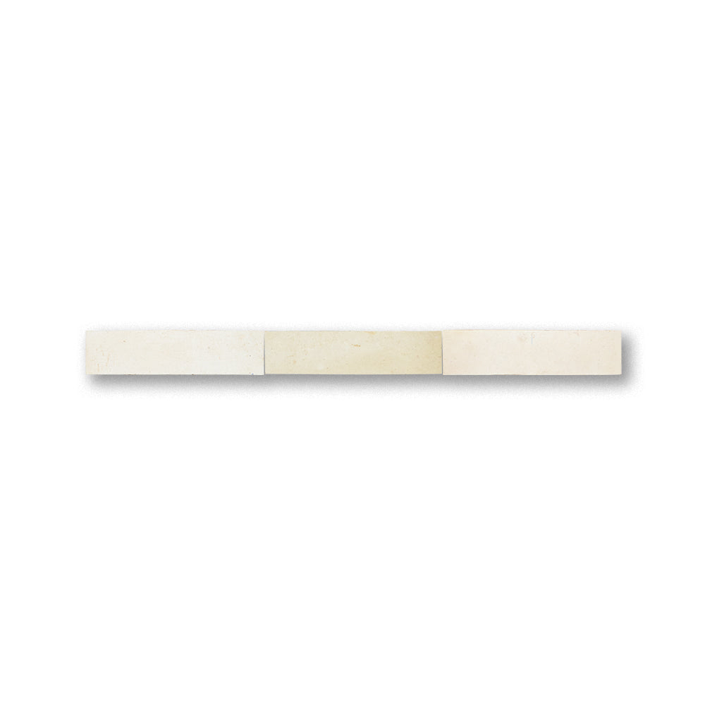 Rectangular wooden object with three sections on a white background