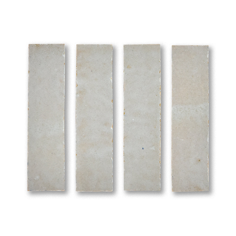 Four rectangular stone tiles on a white background