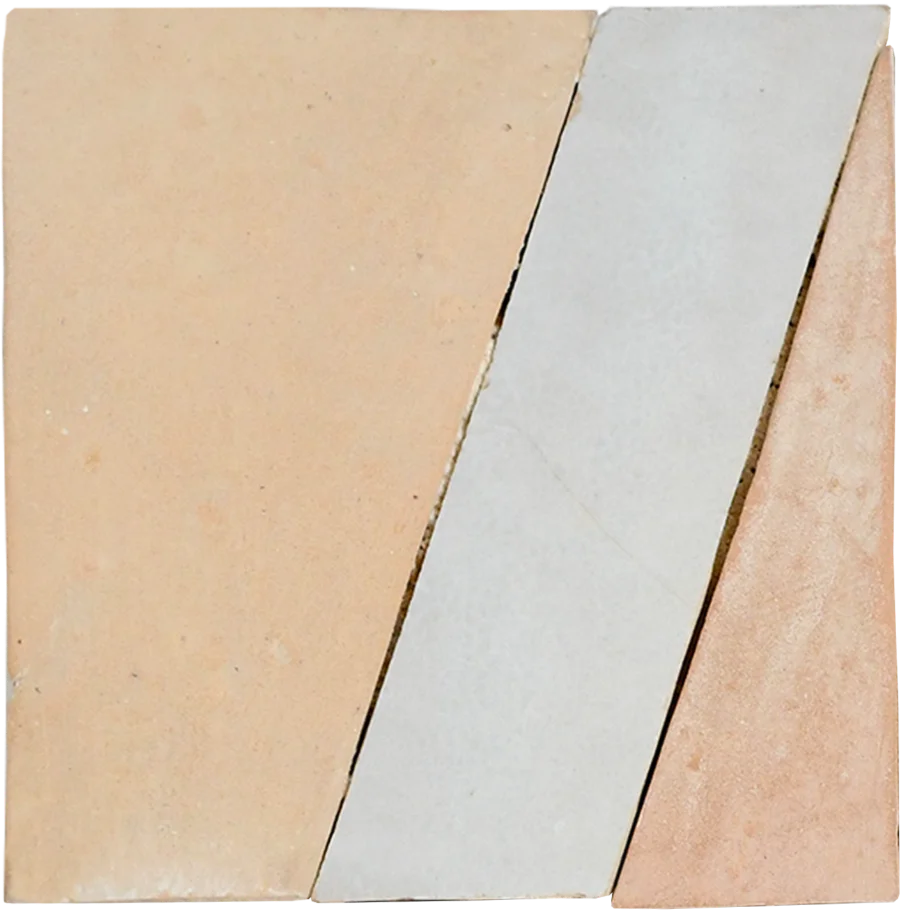 sample TASMIM MOSAIC CREAM + FEZ TERRA COTTA