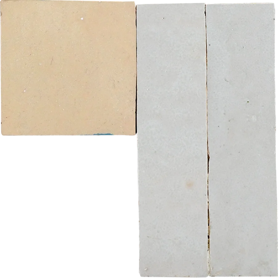 sample DAMA MOSAIC CREAM + FEZ TERRA COTTA
