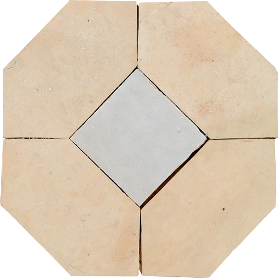 sample CHEBKA MOSAIC CREAM + FEZ TERRA COTTA