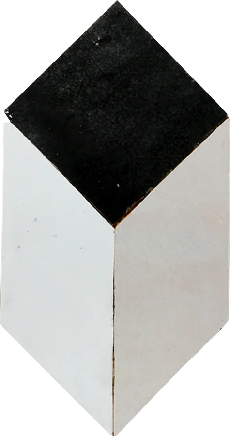 sample ILLUSION MOSAIC BLANC + CREAM + TITANIUM