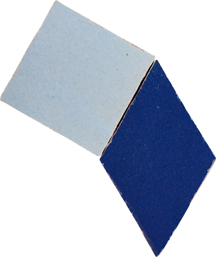 sample PINWHEEL MOSAIC LONDON SKY + DEEP SEA