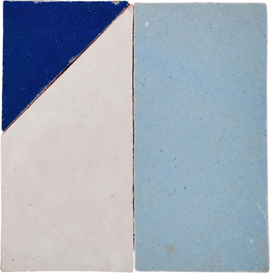 sample GIO PONTI MOSAIC CREAM + LONDON SKY + DEEP SEA