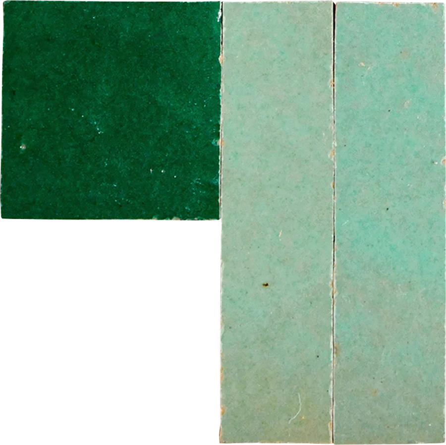 sample DAMA MOSAIC ATLAS SAGE + FOREST GREEN