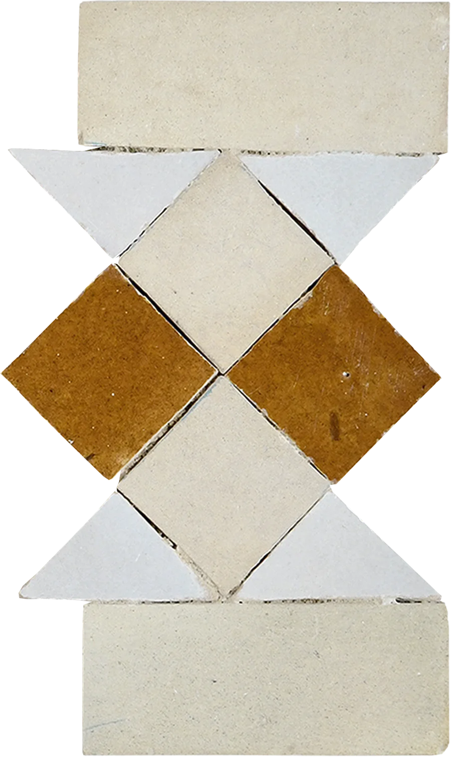 sample DRIHEM BORDER CREAM + FEZ TERRA COTTA + HONEYCOMB