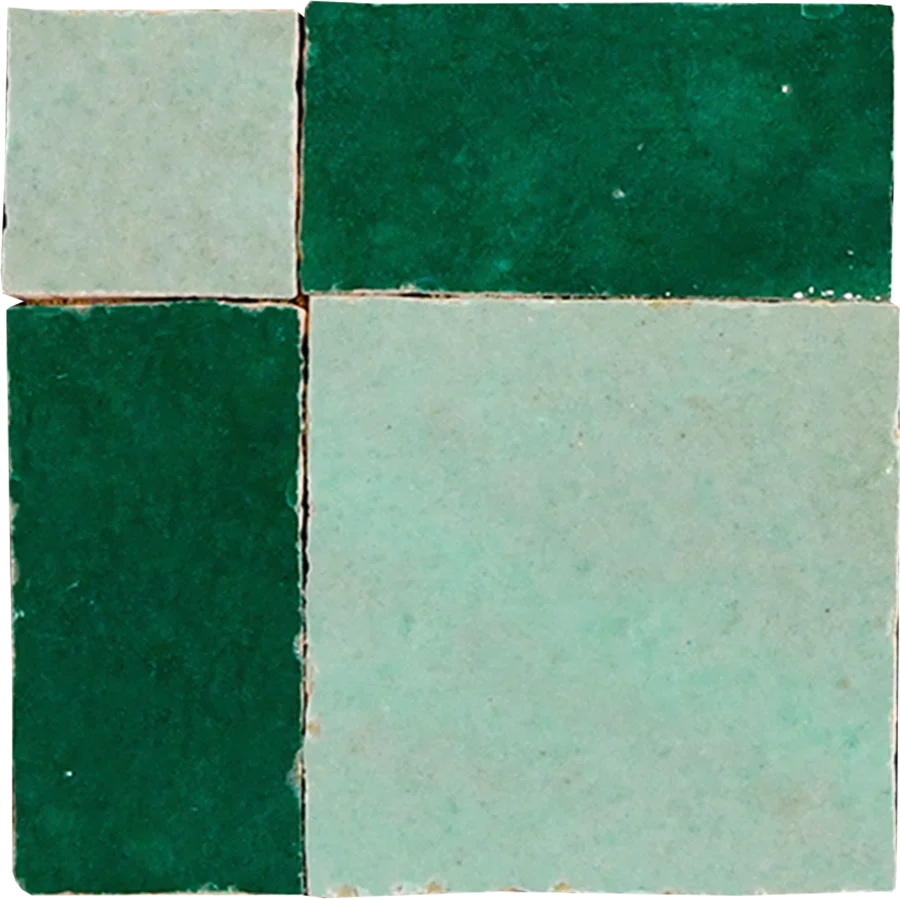 sample BISHOP MOSAIC ATLAS SAGE + FOREST GREEN