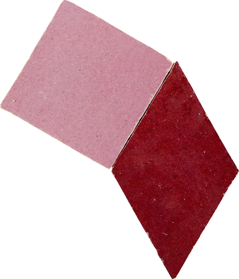 sample PINWHEEL MOSAIC LOS FELIZ + MAROON