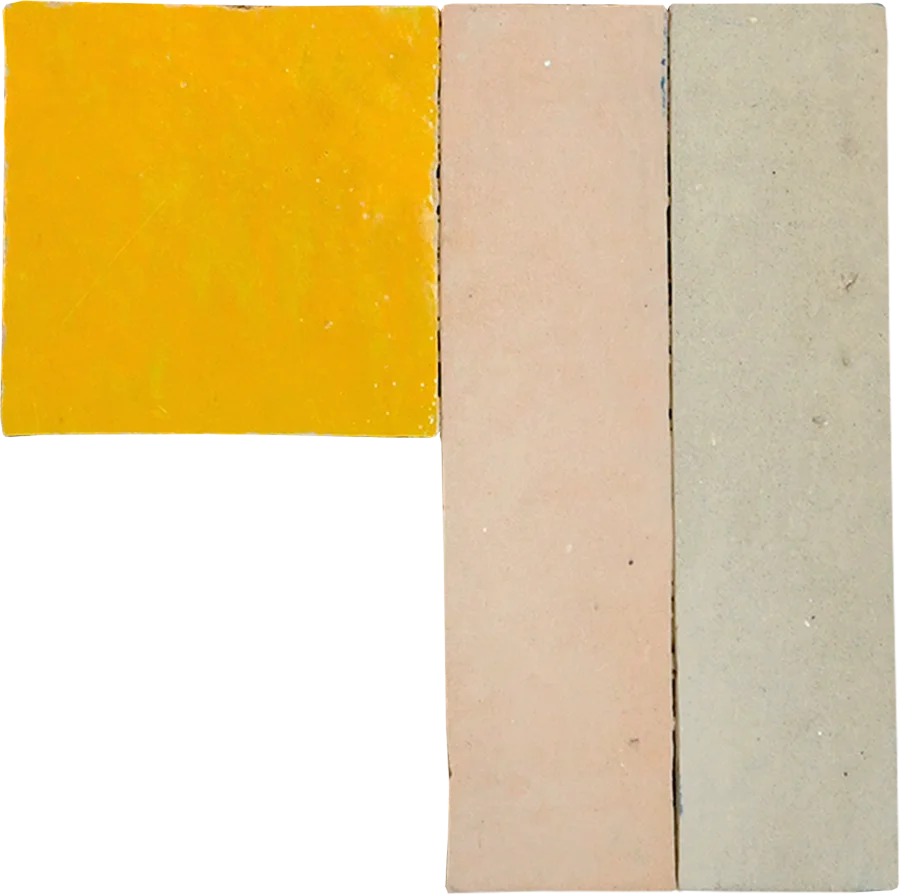 sample DAMA MOSAIC SUNFLOWER + FEZ TERRA COTTA