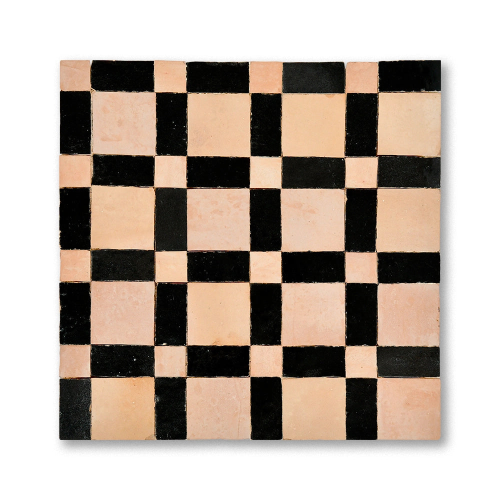 BISHOP MOSAIC FEZ TERRACOTTA + TITANIUM