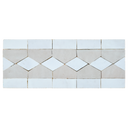 COLLIER BORDER BLANC + CREAM