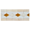 COLLIER BORDER CREAM + FEZ TERRA COTTA + HONEYCOMB