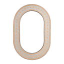 COLLIER MIRROR FRAME CREAM + FEZ TERRA COTTA