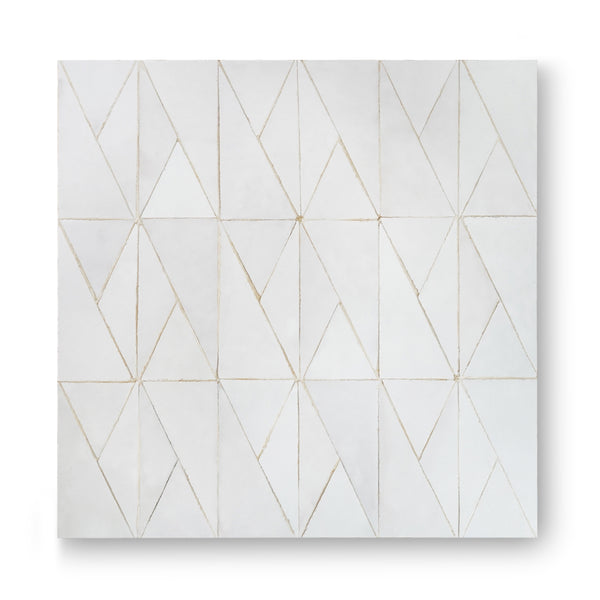 CHEVRON MOSAIC BLANC