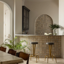 BISHOP MOSAIC CREAM + FEZ TERRA COTTA