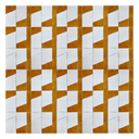 CRAVAT MOSAIC CREAM + HONEYCOMB