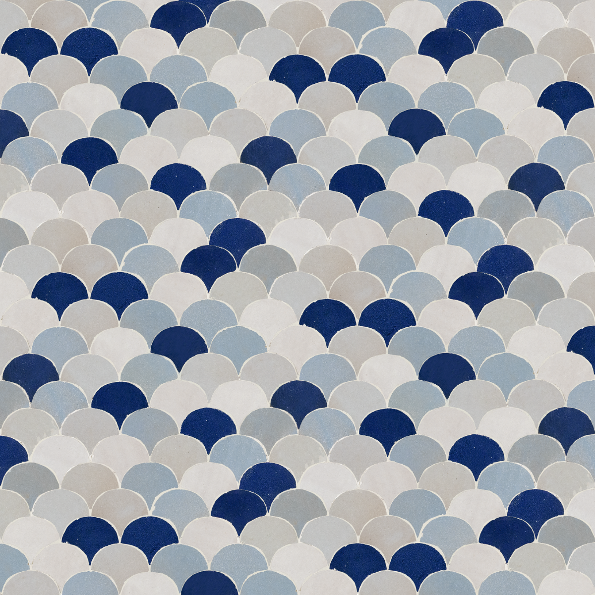 DALIA MOSAIC CREAM + LONDON SKY + DEEP SEA