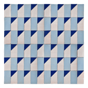 GIO PONTI MOSAIC CREAM + LONDON SKY + DEEP SEA