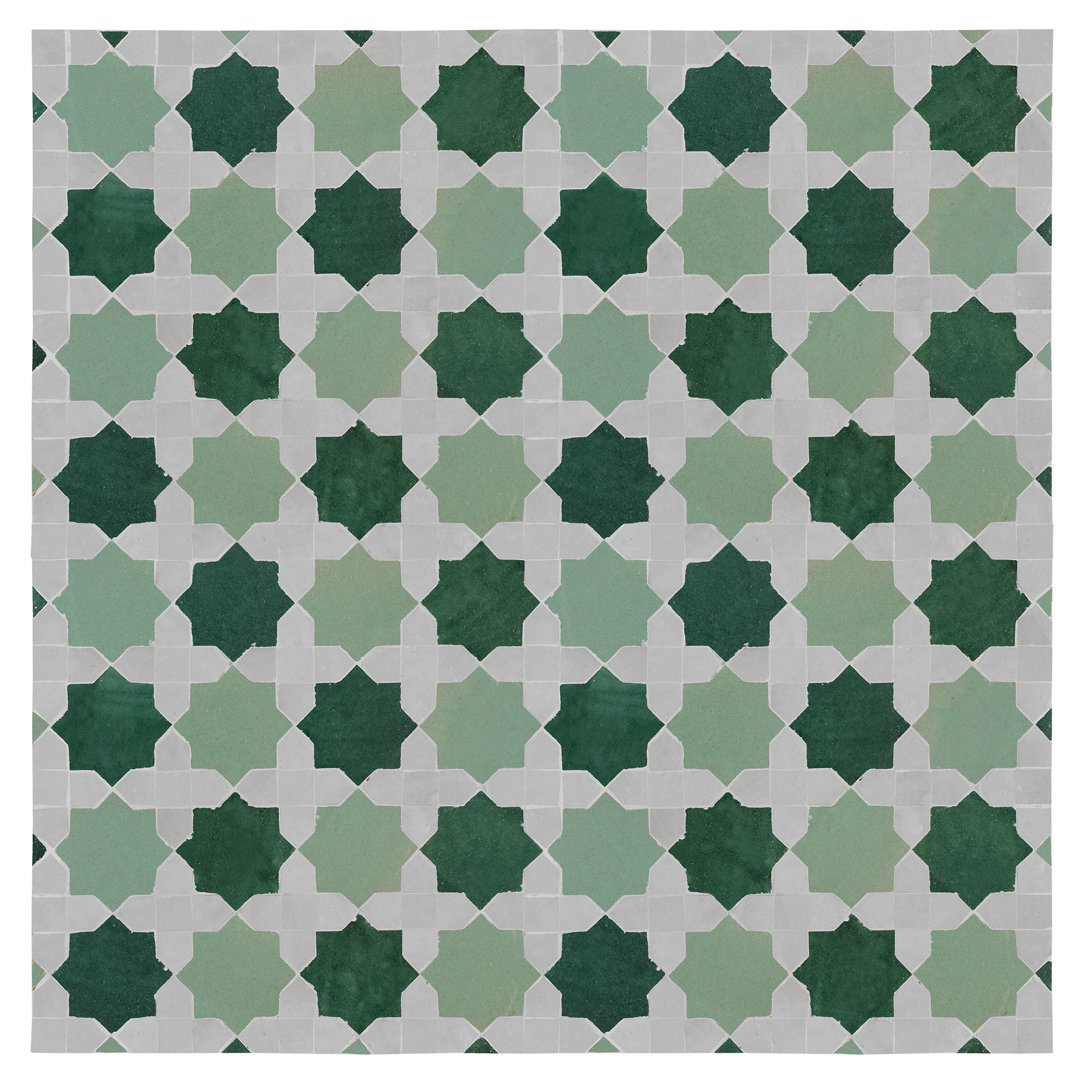 KHATEM MOSAIC CREAM + ATLAS SAGE + FOREST GREEN