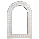 KHATEM MIRROR FRAME BLANC + CREAM