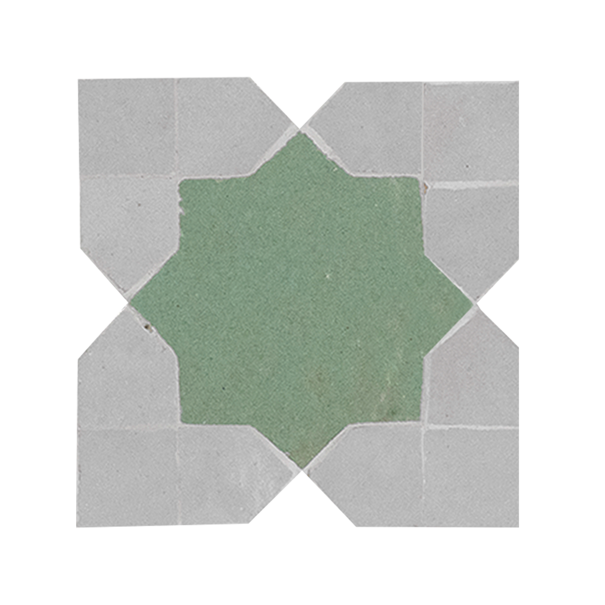 sample KHATEM MOSAIC CREAM + ATLAS SAGE + FOREST GREEN