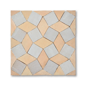 PINWHEEL MOSAIC CREAM + FEZ TERRA COTTA