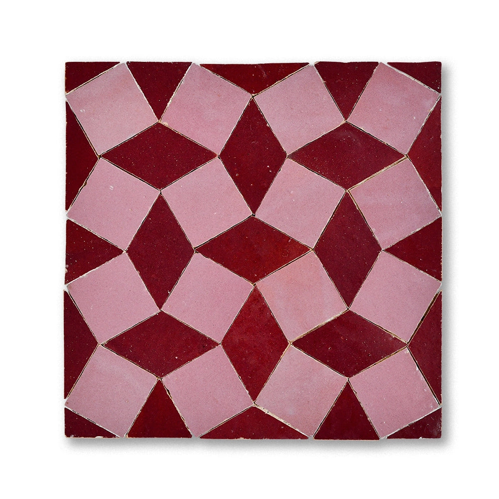 PINWHEEL MOSAIC LOS FELIZ + MAROON