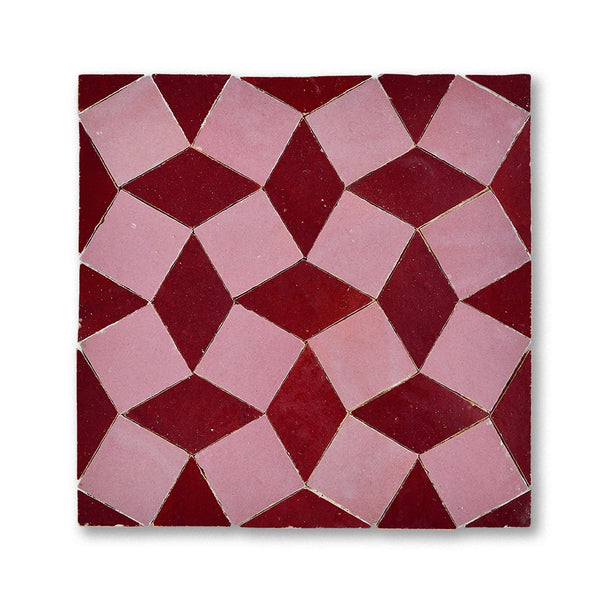 PINWHEEL MOSAIC LOS FELIZ + MAROON