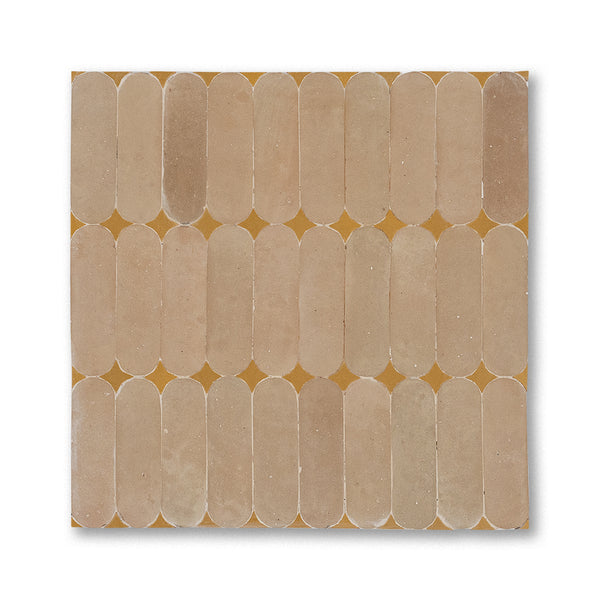PLEAT MOSAIC FEZ TERRA COTTA + SUNFLOWER