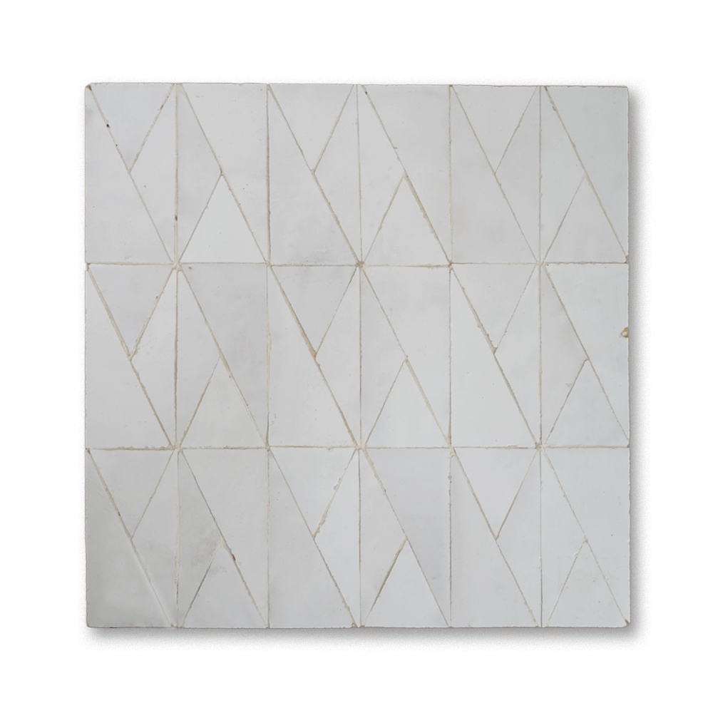 CHEVRON MOSAIC BLANC