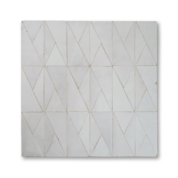 CHEVRON MOSAIC BLANC
