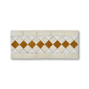 DRIHEM BORDER CREAM + FEZ TERRA COTTA + HONEYCOMB