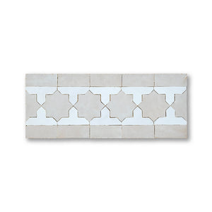 KHATEM BORDER BLANC + CREAM