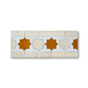 KHATEM BORDER CREAM + FEZ TERRA COTTA + HONEYCOMB