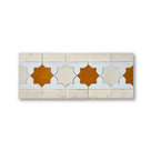 KHATEM BORDER CREAM + FEZ TERRA COTTA + HONEYCOMB