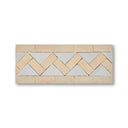 ZIG ZAG BORDER CREAM + FEZ TERRA COTTA